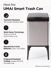 UMAI automatic dustbin - kid-friendly waste bin
